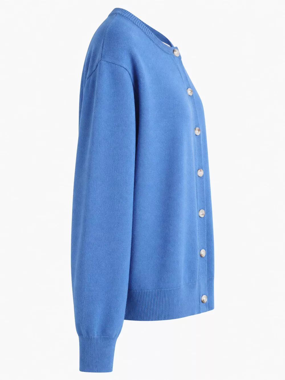 Plus Size Crew Neck Button-Down Knit Cardigan, image 18
