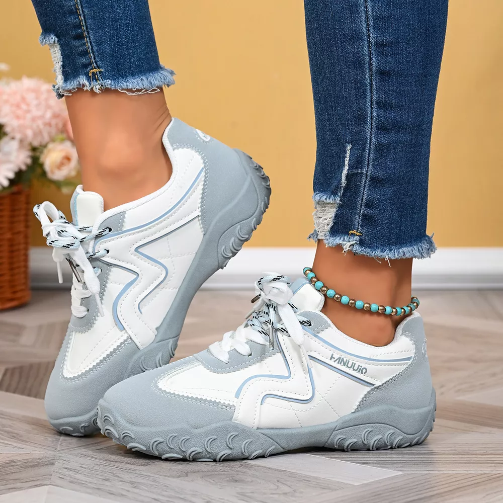 Round Toe Lace Up Sneakers, image 7