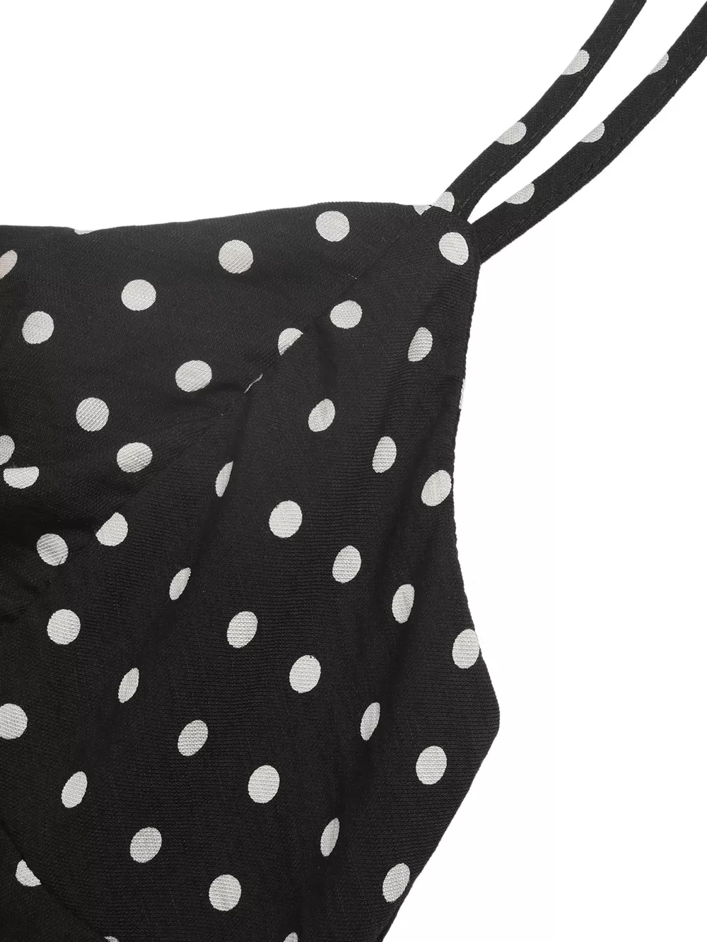 Polka Dot Ruffle Hem Spaghetti Strap Dress, image 7