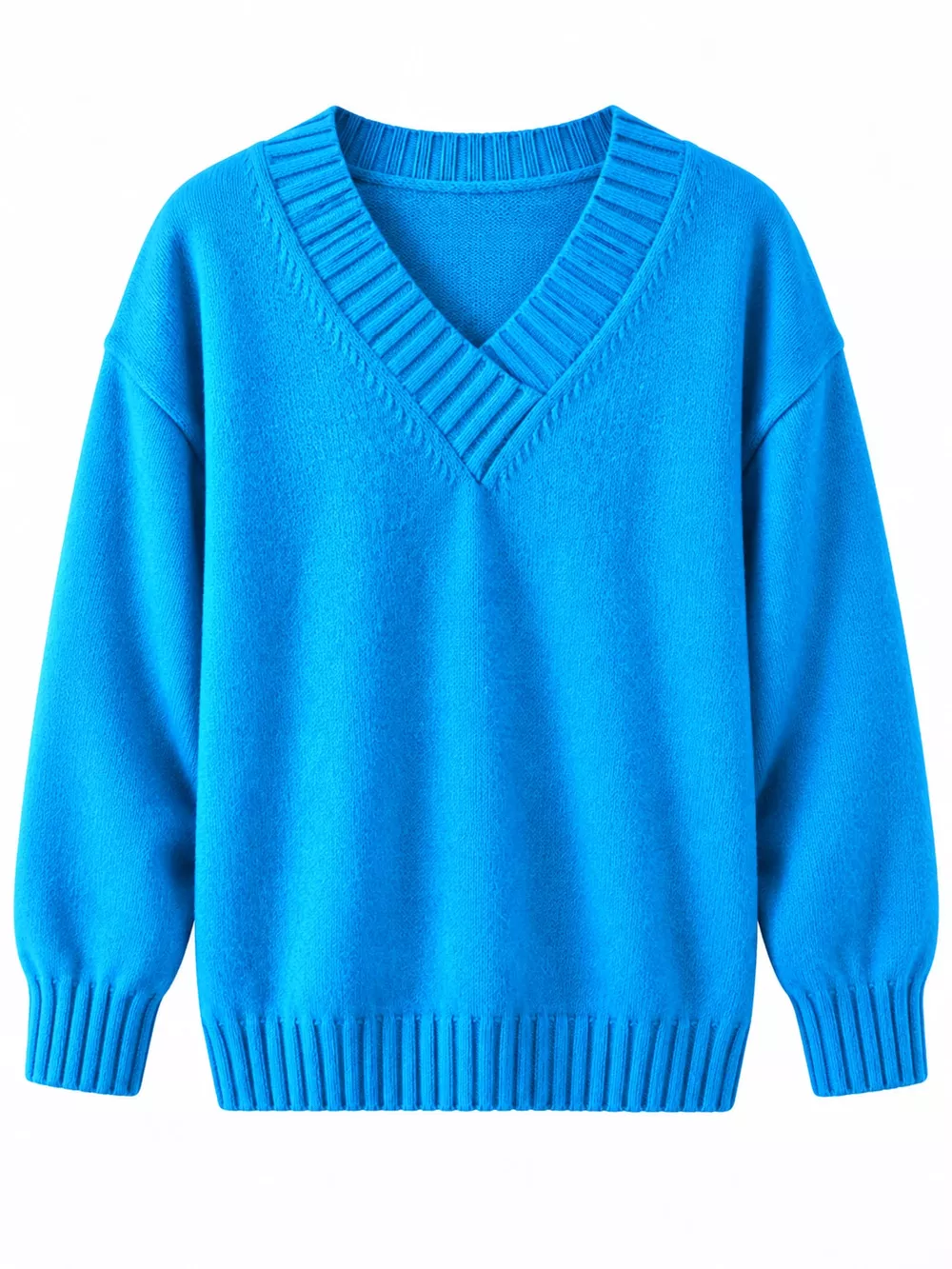 Full Size V-Neck Dropped Shoulder Sweater Plus Size, image 62