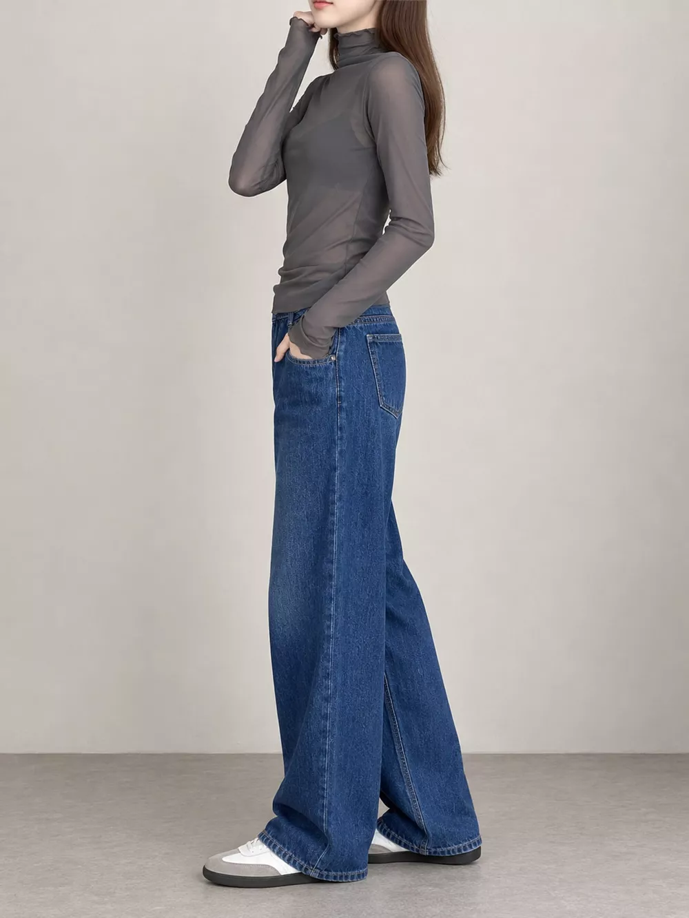 Turtleneck Long Sleeve Slim Fit T-Shirt, image 6