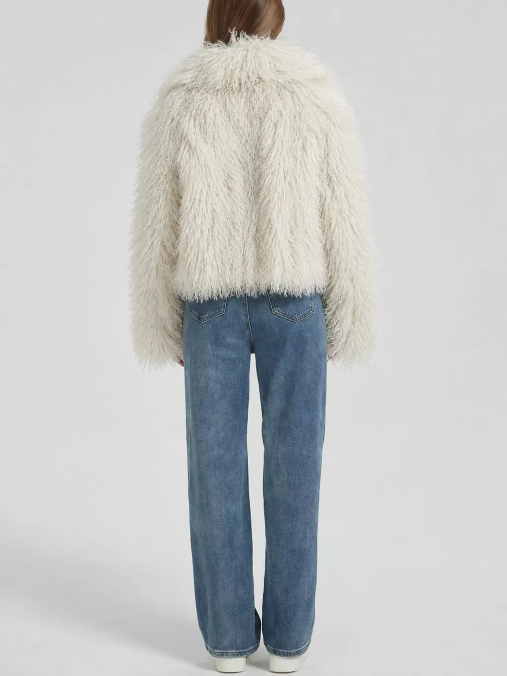 Faux Fur Open-Front Cropped Outerwear, image 16