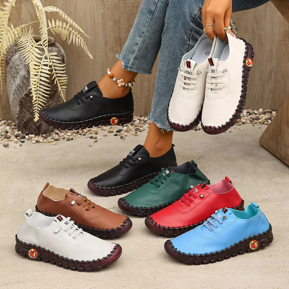 Round Toe Lace Up Sneakers, image 2