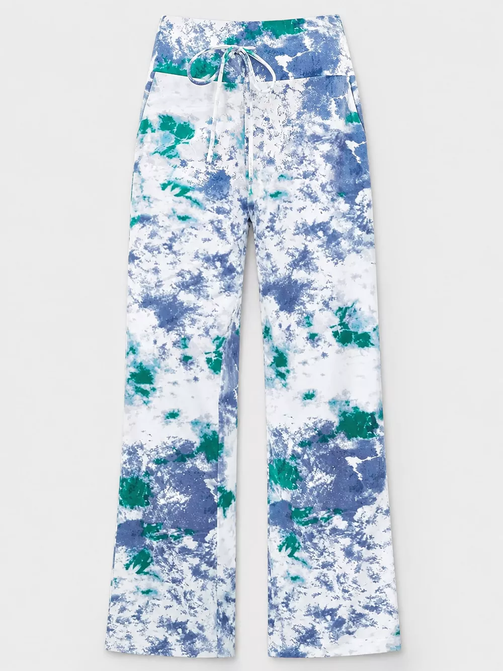 High-Waisted Wide-Leg Lounge Bottoms with Pockets, image 26