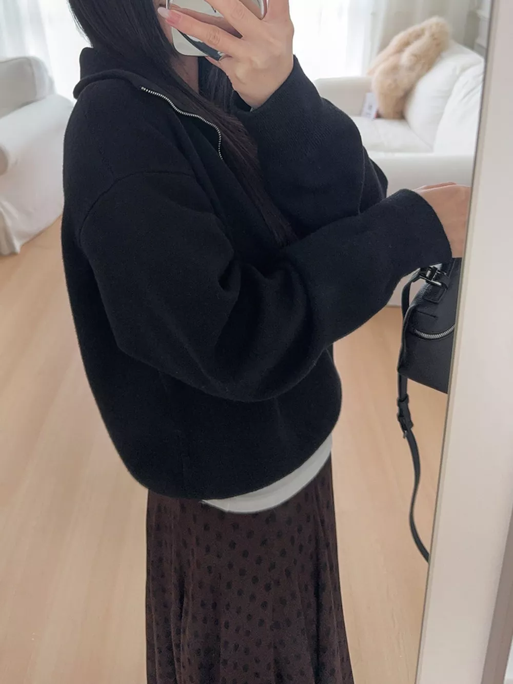 Half-Zip Dropped Shoulder Sweater, image 14
