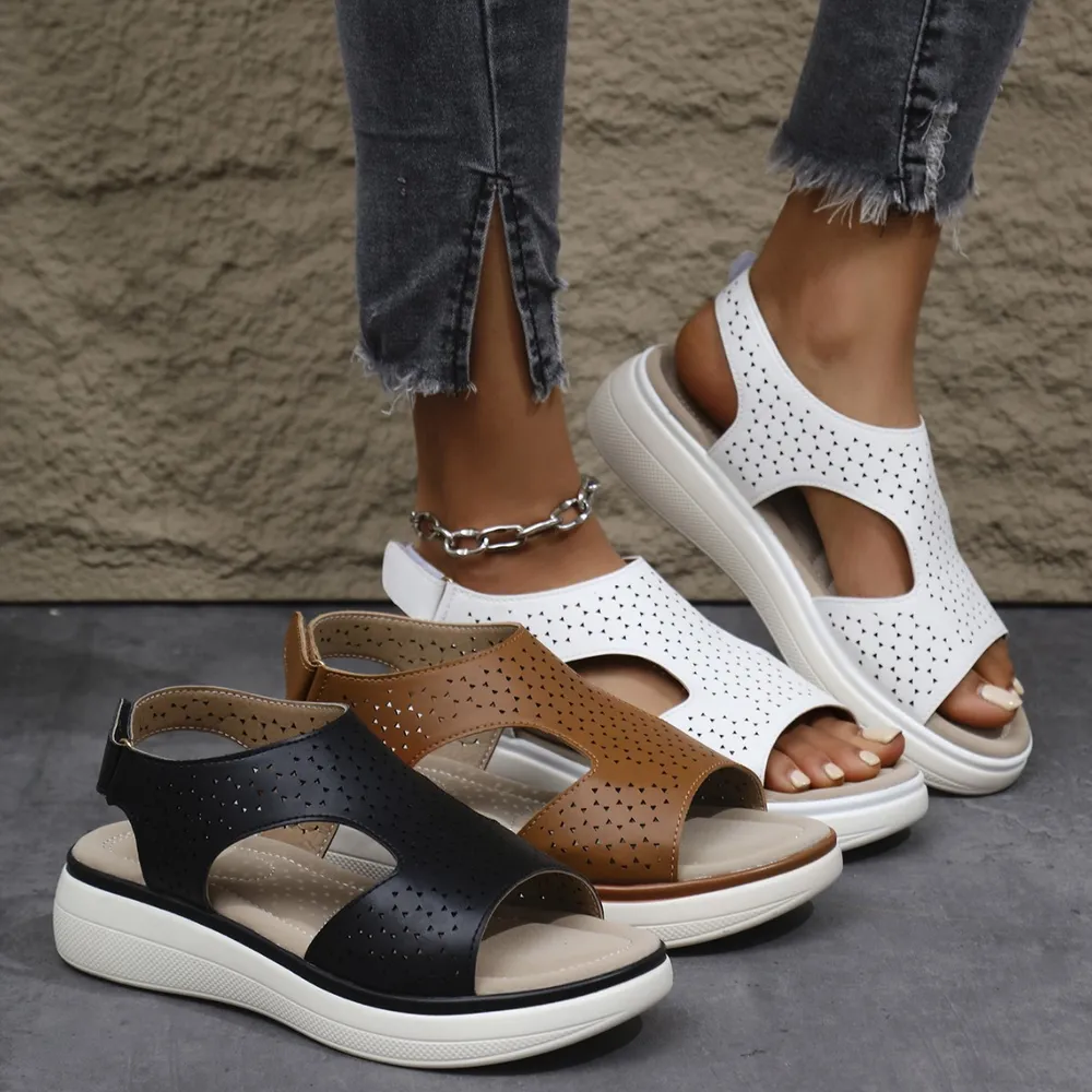 Cutout Platform Sandals, image 9