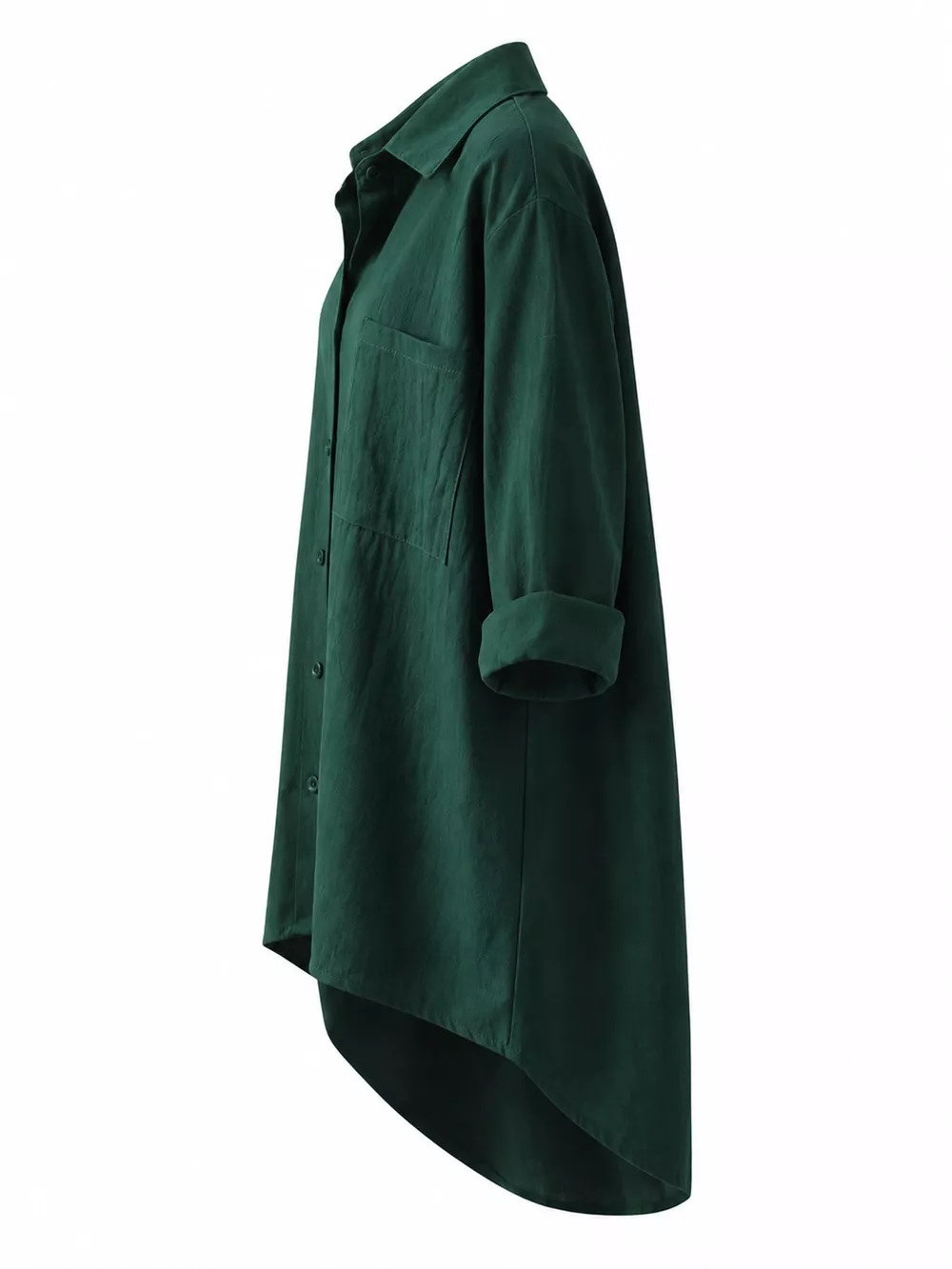 Full Size Casual Button-Down Shirt with Dual Chest Pockets Plus Size, image 25