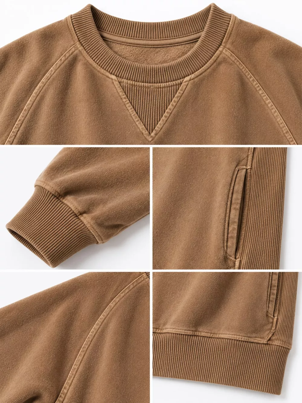 Crew Neck Raglan Sleeve Sweatshirt, image 28