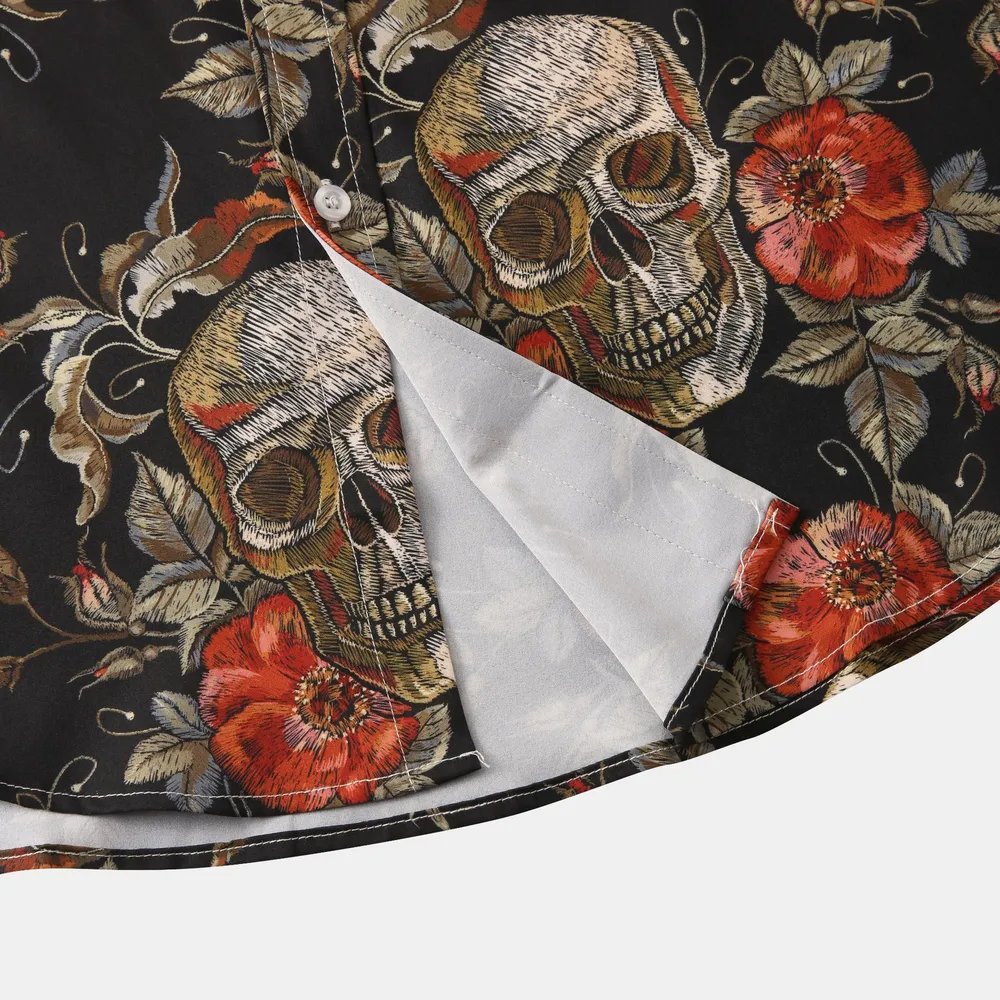 Men's Full Size Printed Short Sleeve Casual Shirt Plus Size, image 20