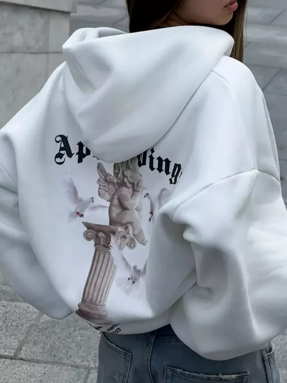 Full Size Zip-Up Drop Shoulder Hoodie Plus Size, image 3
