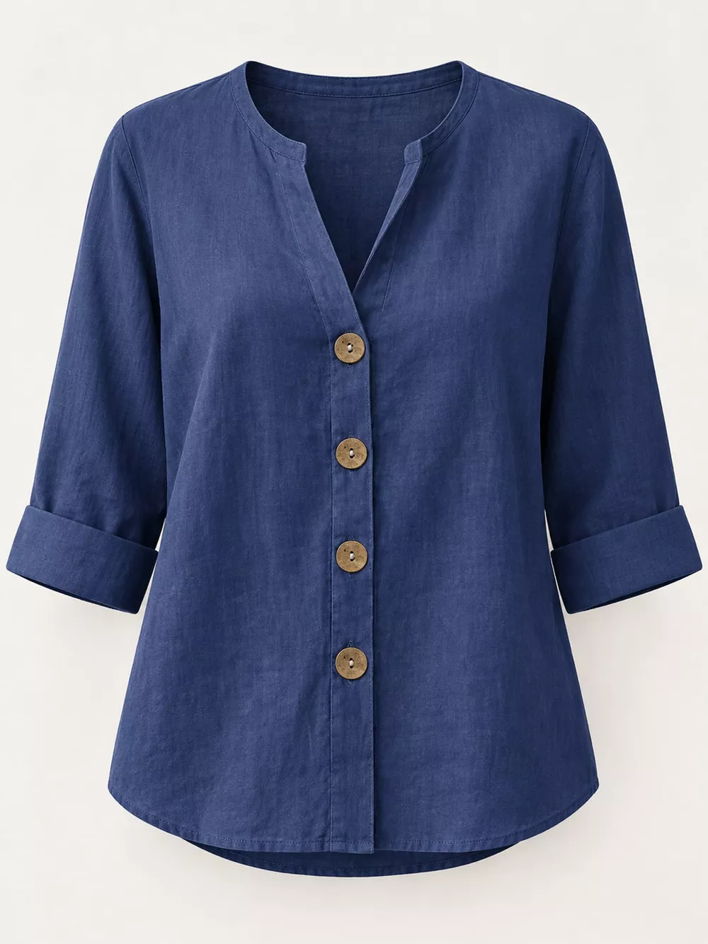 Notched Button Down Shirt, image 17