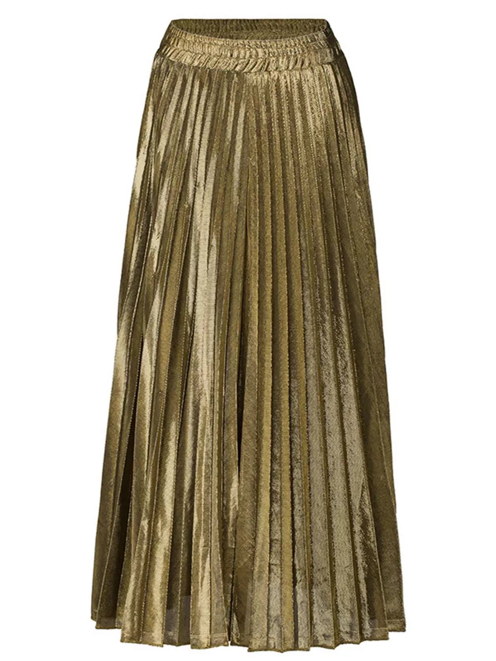 High-Waisted Pleated Maxi Skirt, image 4