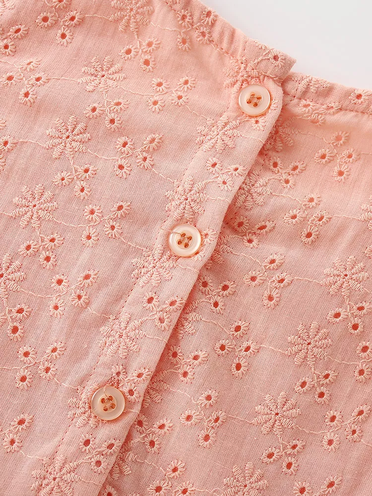 Children's Eyelet Flutter Sleeve Dress, image 4