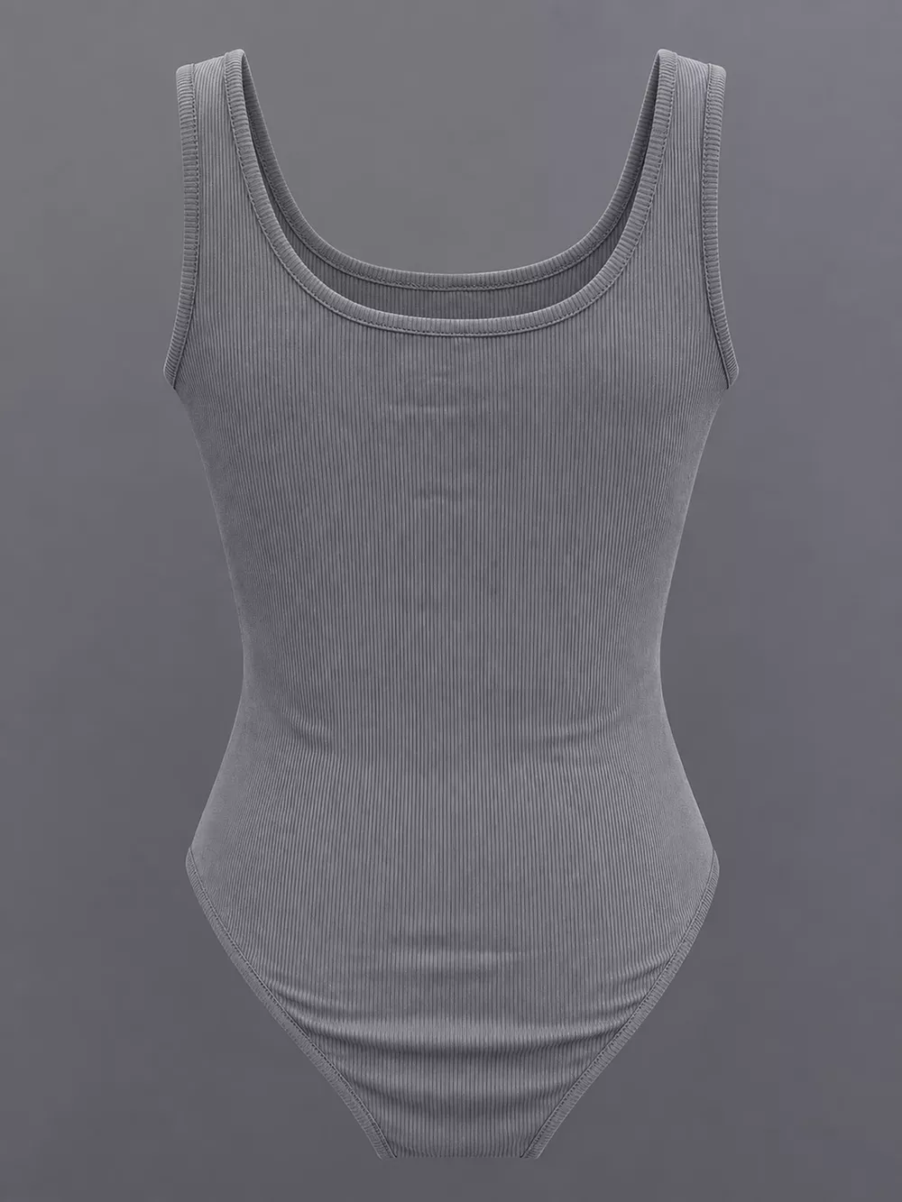 Full Size Ribbed Knit Sleeveless Scoop Neck Bodysuit Plus Size, image 52