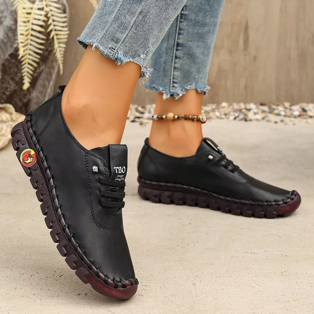 Round Toe Lace Up Sneakers, image 3