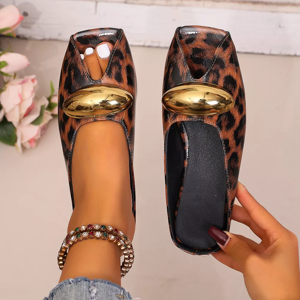 Leopard Open Toe Sandals, image 6