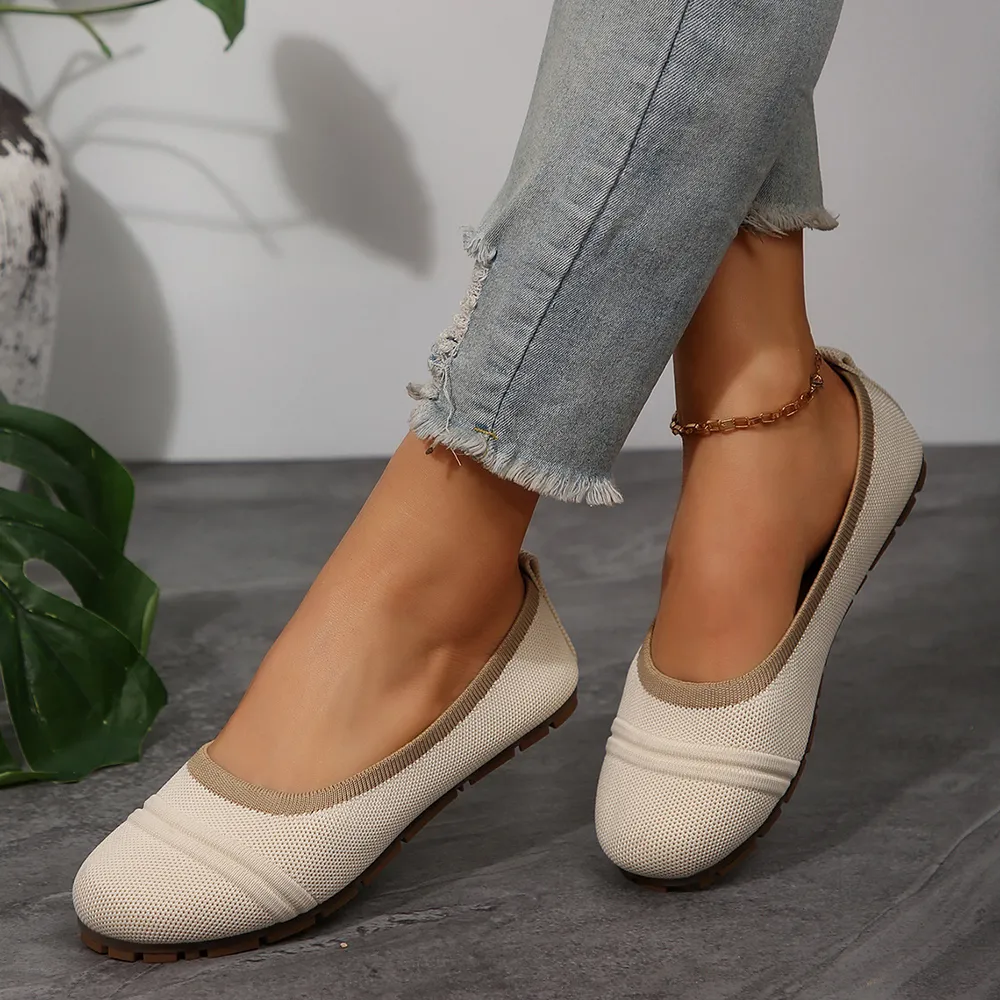 Mesh Round Toe Flat Slip-Ons, image 18