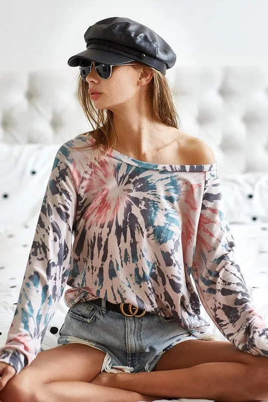 Tie Dye Terry Knit Terry Top, image 9