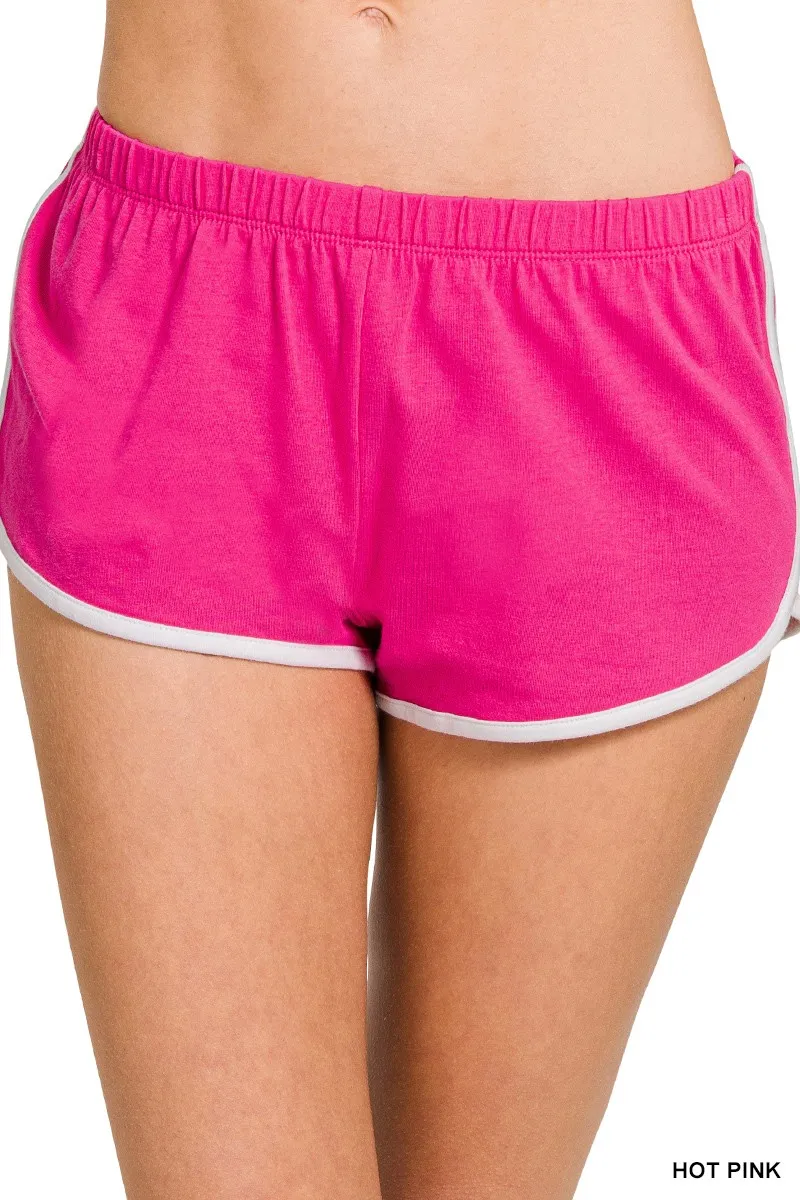 Elastic Waistband Dolphin Shorts, image 2