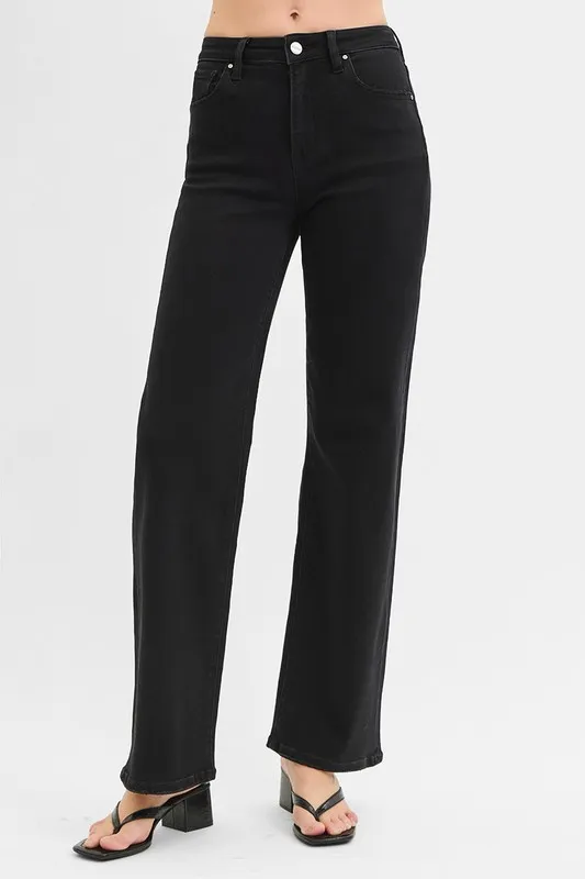 Full Size High Rise Wide Leg Jeans Plus Size, image 2