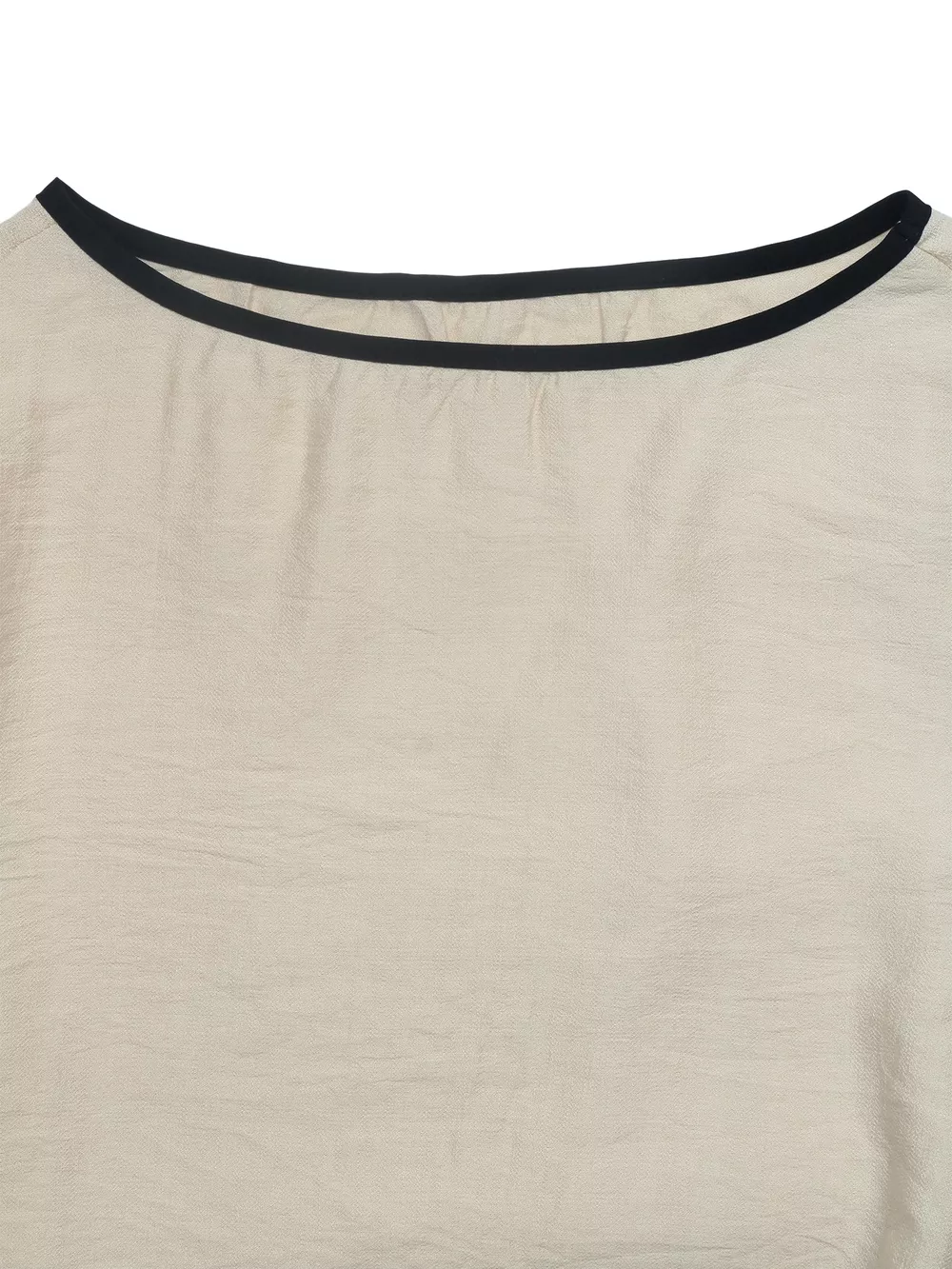 Contrast Trim Flare Sleeve Blouse, image 7