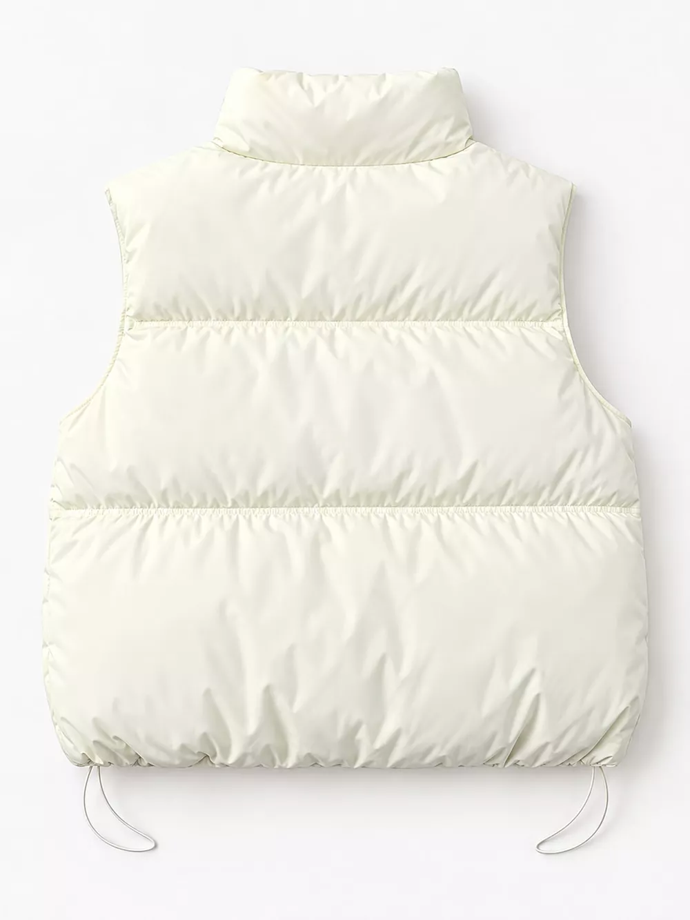Drawstring Snap Down Puffer Vest Coat, image 13